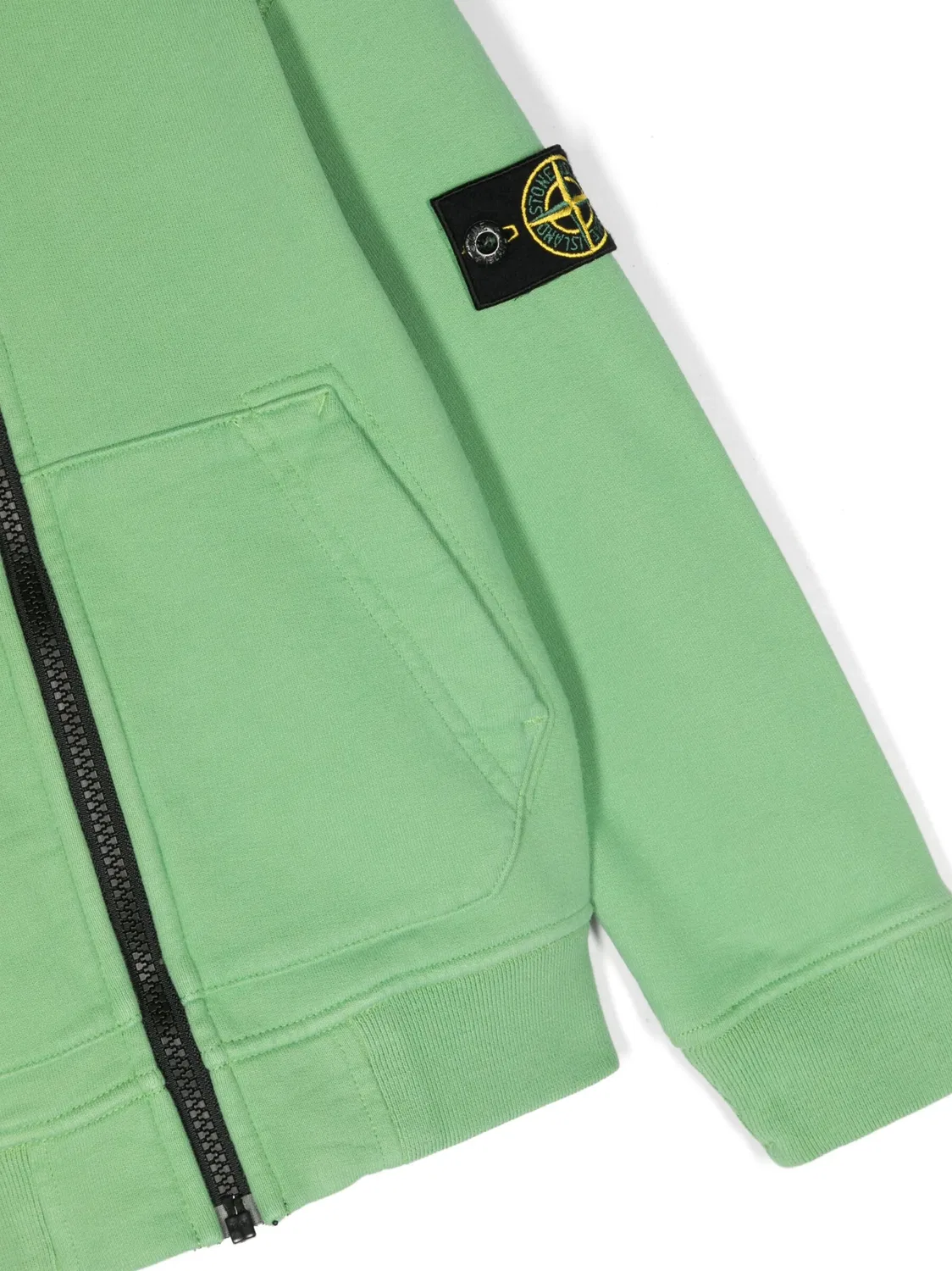 Куртка с застежкой на молнии с нашивкой Компас Stone Island, зеленый — фото 3
