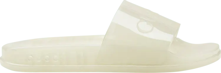

Сандалии Gucci Slide Transparent - Glow In The Dark, кремовый