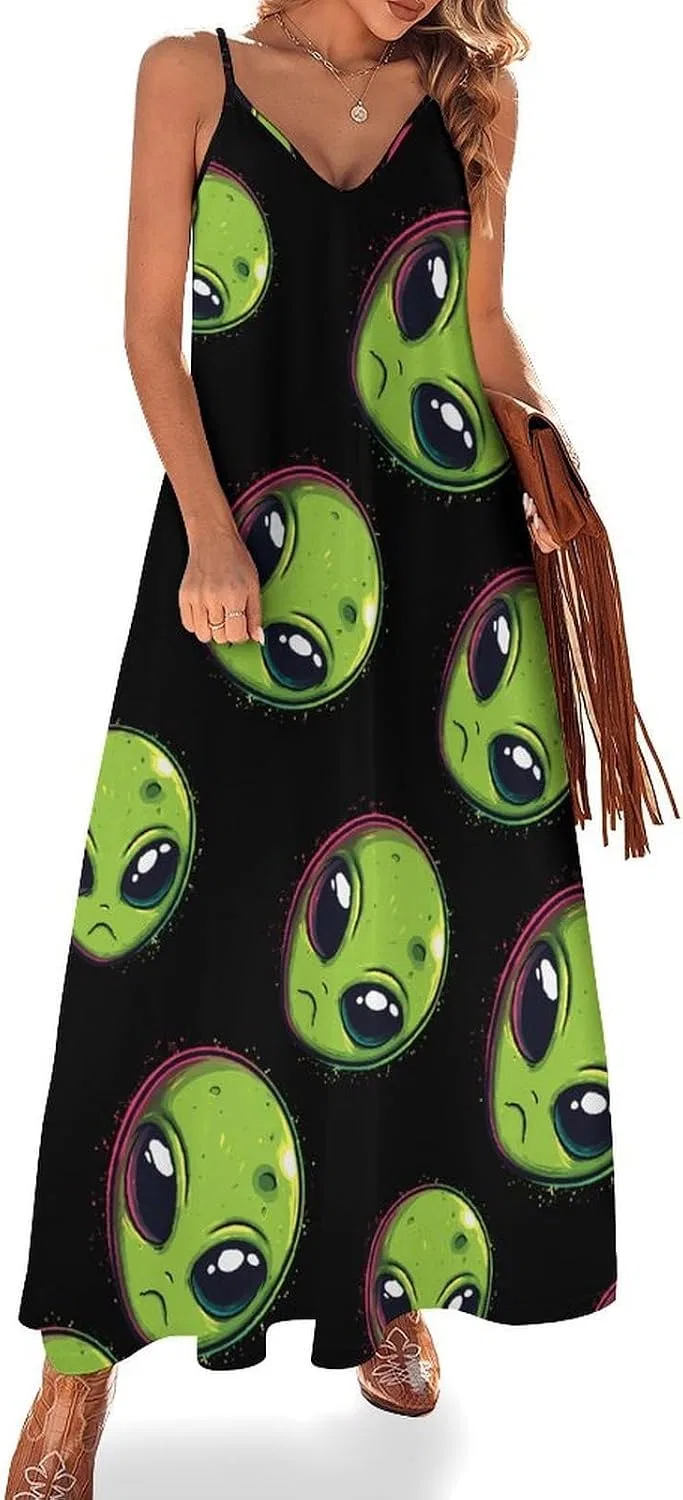 Женское пляжное платье-макси на бретелях Alienes, Style