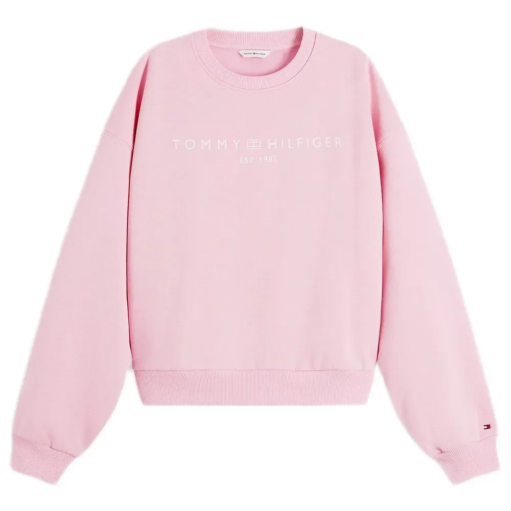 Худи Tommy Hilfiger Corp Logo Modern, розовый — фото 3
