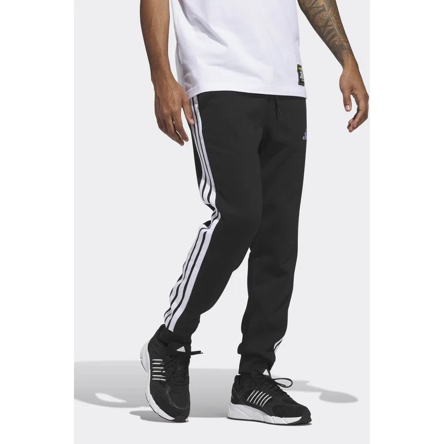 Спортивные брюки adidas M 3s Fl Tcpt, Черно-белый — фото 3