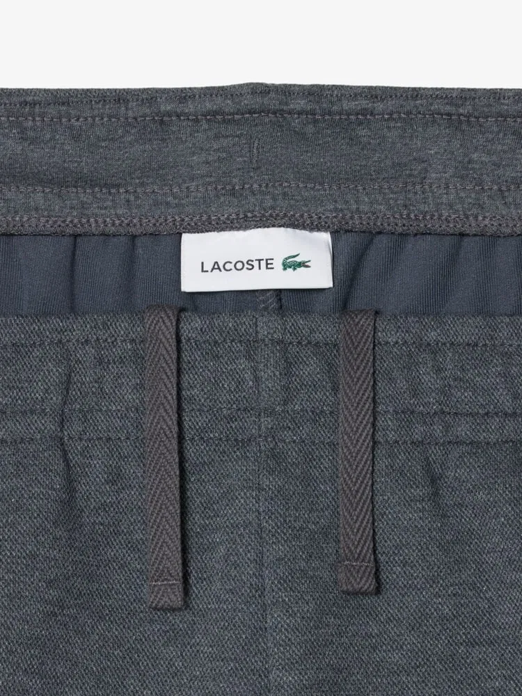 Брюки женские LACOSTE Double Face Pique Track, прямые, черные — фото 3