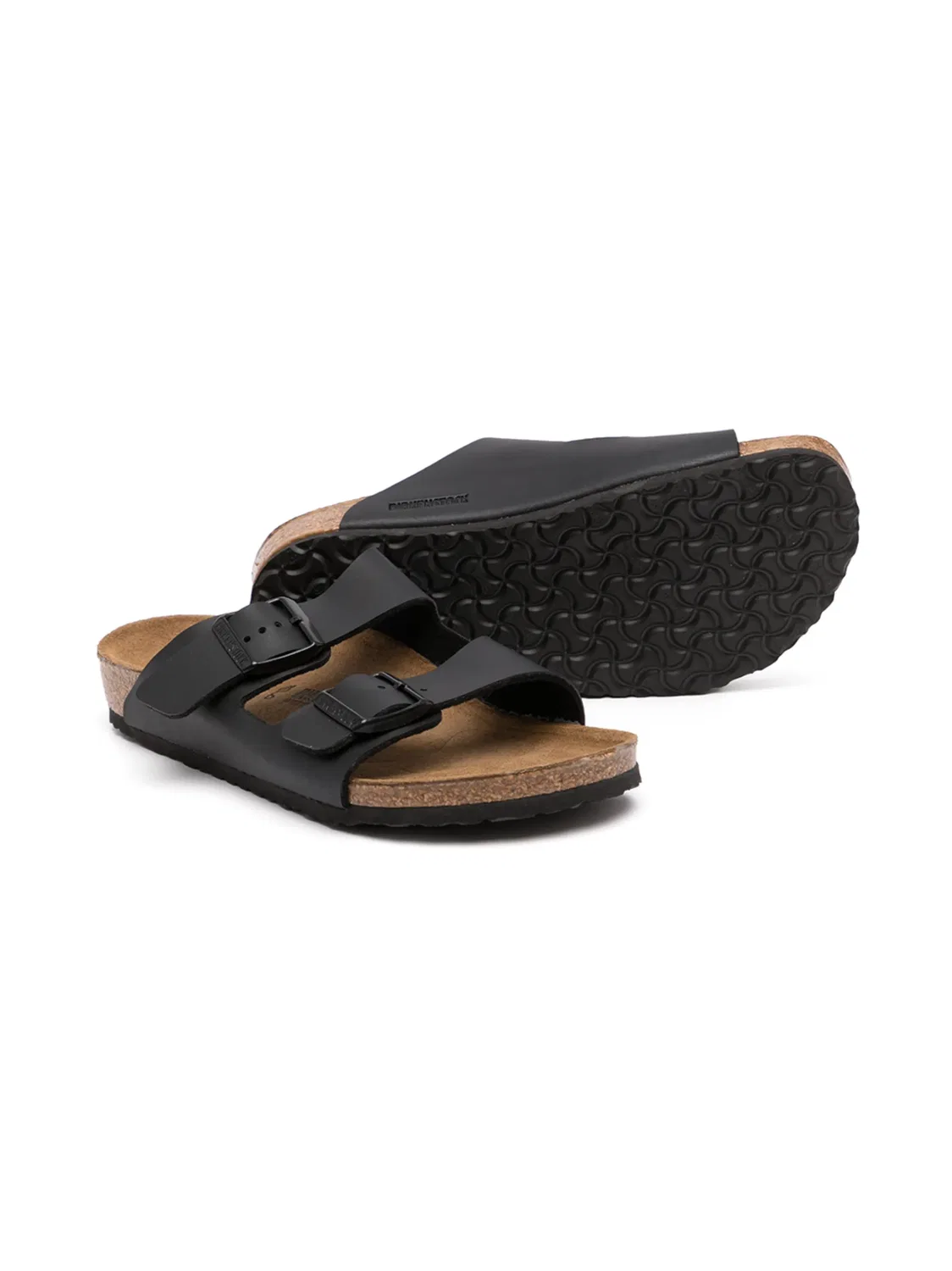 Сандалии с двойной пряжкой Birkenstock, черный — фото 3