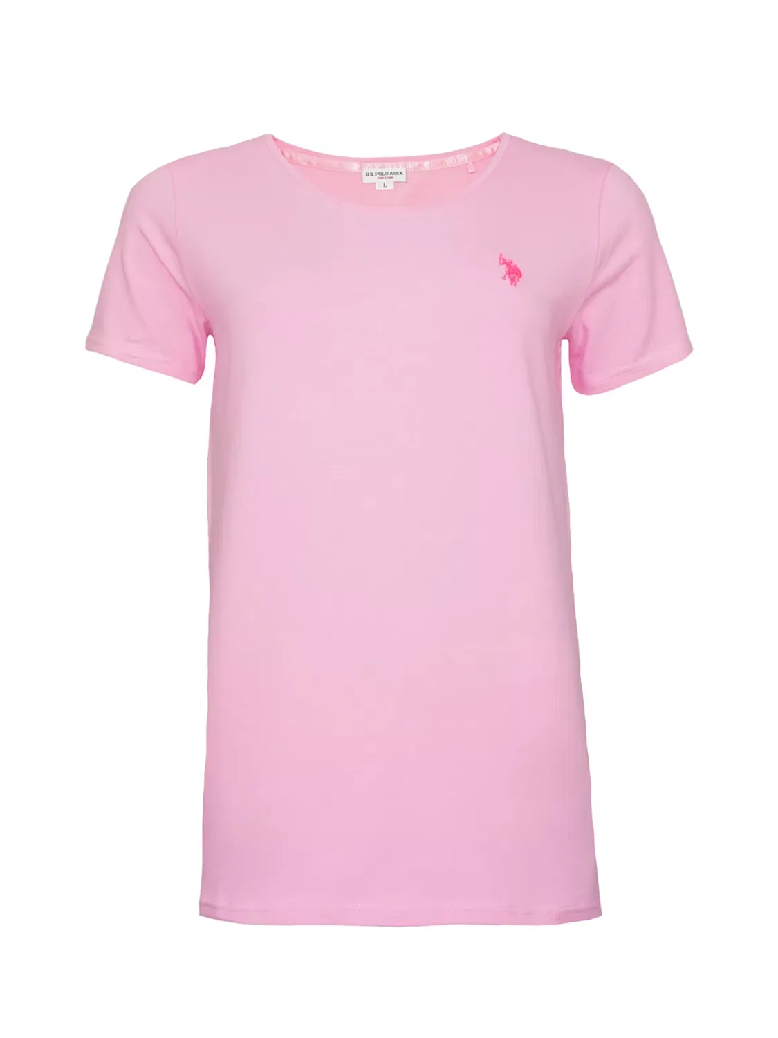 Футболка U.S. POLO ASSN. Rundhals розового цвета