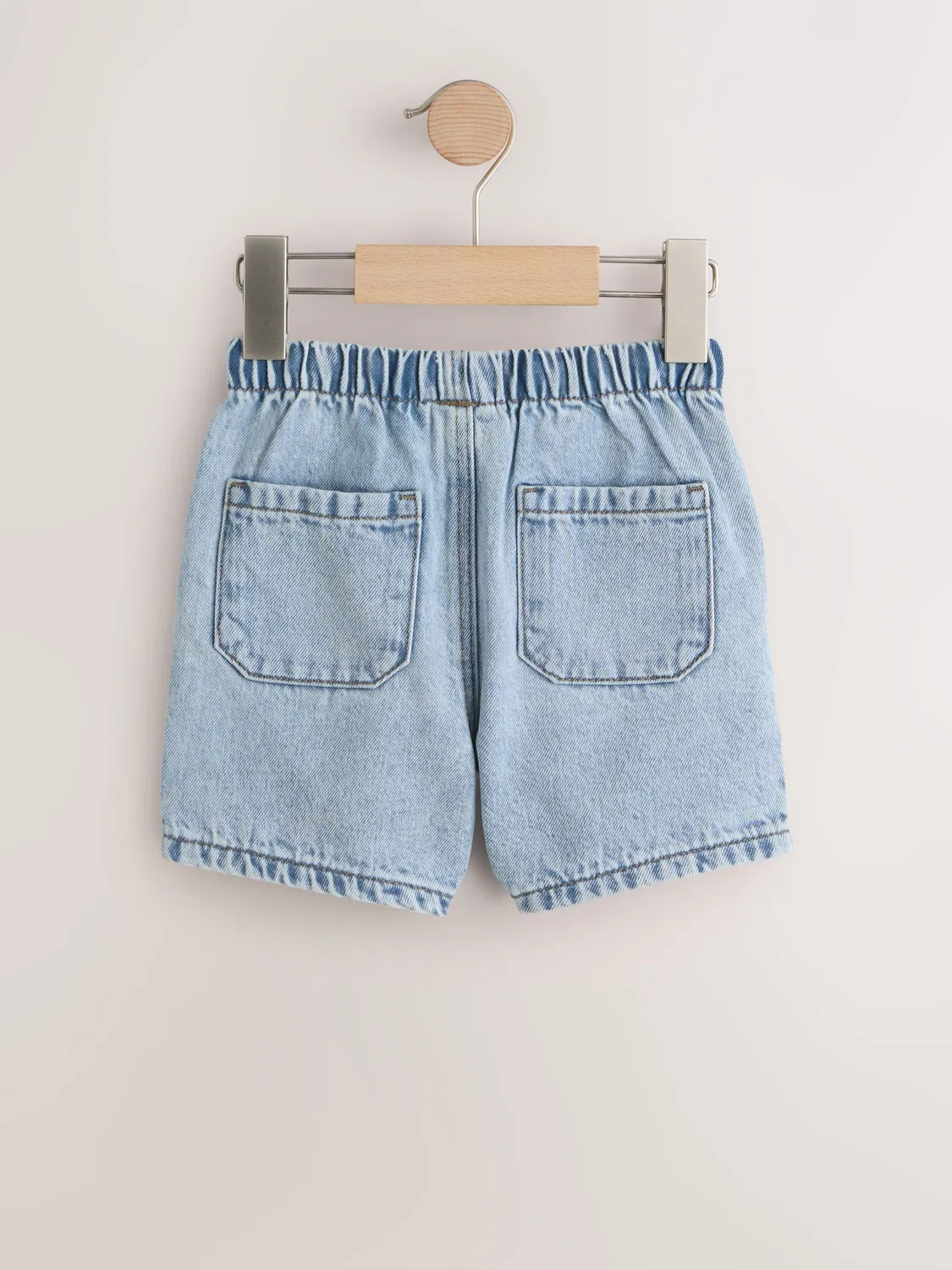Шорты джинсовые, набор 2 шт, Blue Denim Bleach Next, голубой деним — фото 4