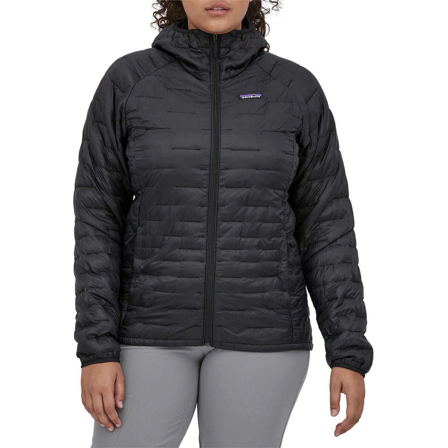 

Толстовка Patagonia Micro Puff с капюшоном, черный