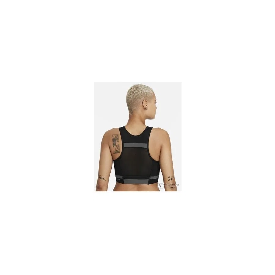 Спортивный бюстгальтер Nike Df Swsh Ll Rundvsn Bra, Черный — фото 2