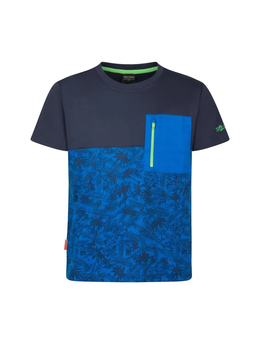 Футболка TROLLKIDS Performance Shirt в цвете Azure