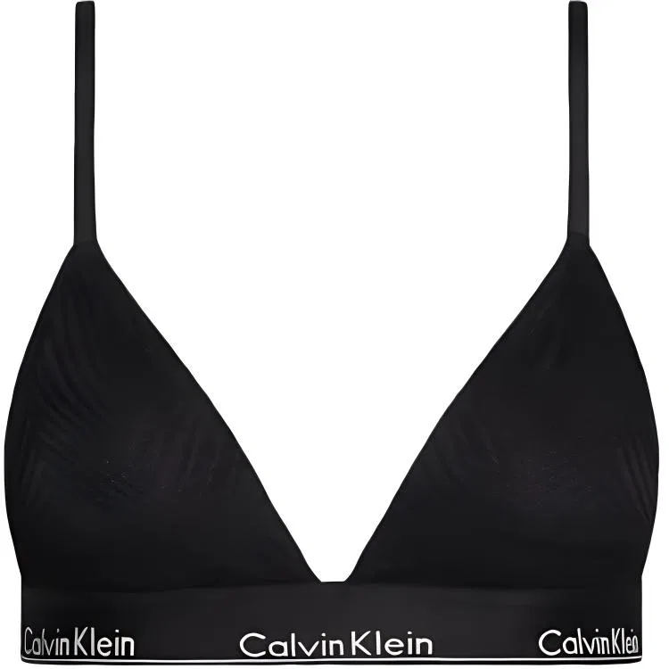 Женский бюстгальтер с легкой подкладкой CK/ LIGHTLY LINED TRIANGLE Bra Europe Version Calvin Klein, Black