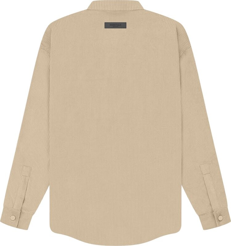Рубашка Fear of God Essentials Corduroy Shirt Jacket 'Sand', загар — фото 3