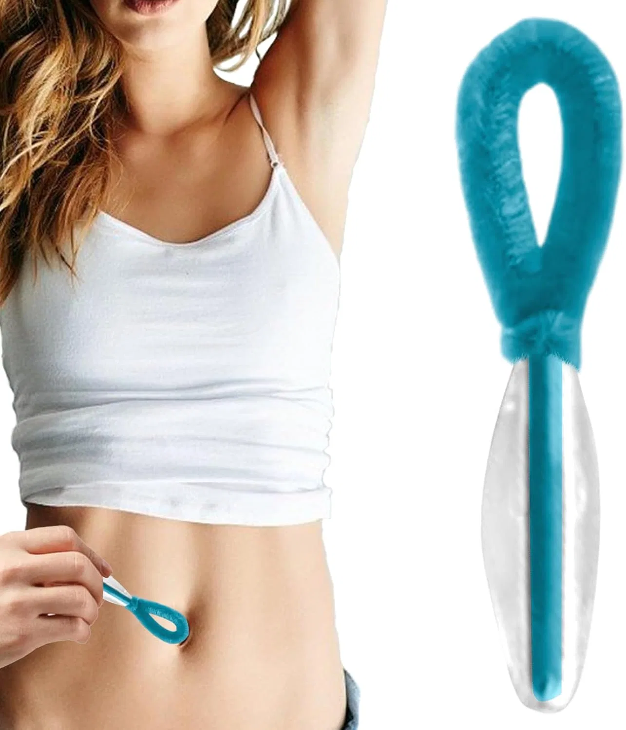 Щетка для пупка, Light Blue (2) Generisch