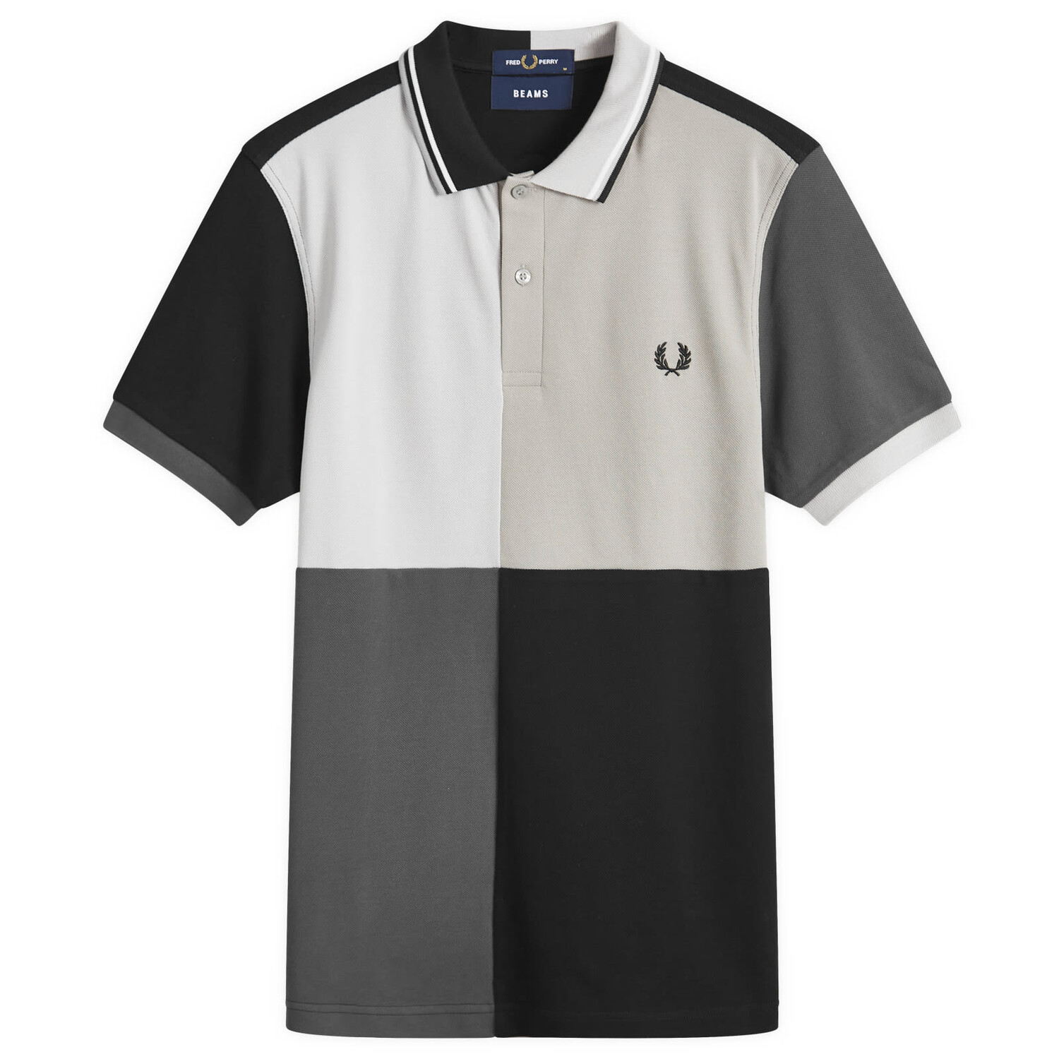 

Футболка-поло Fred Perry X Beams Blank Canvas, черный