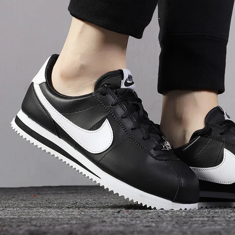 Детские кроссовки с ретро-дизайном Cortez Basic Nike, Black — фото 4