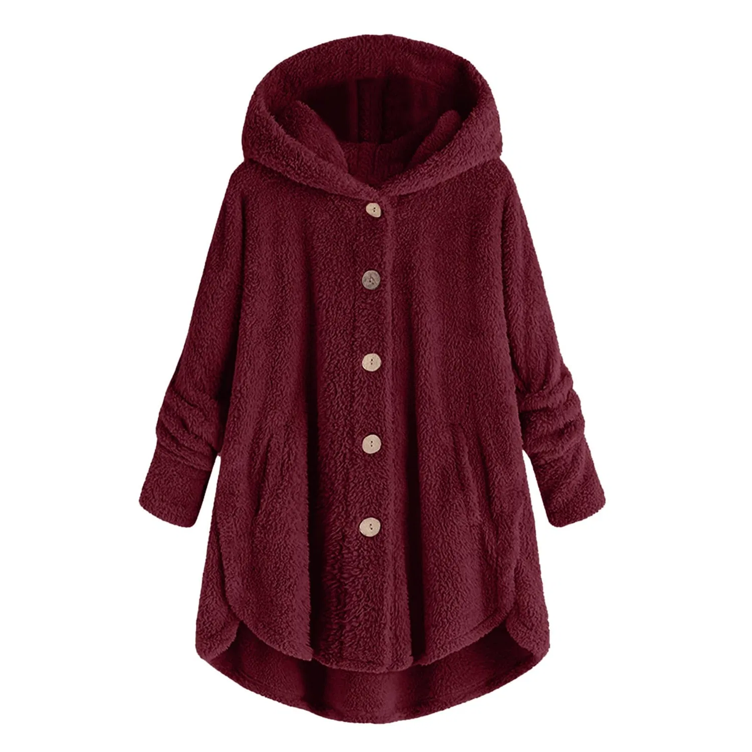Женская куртка с капюшоном Oversized Winter Long Sleeve, 48