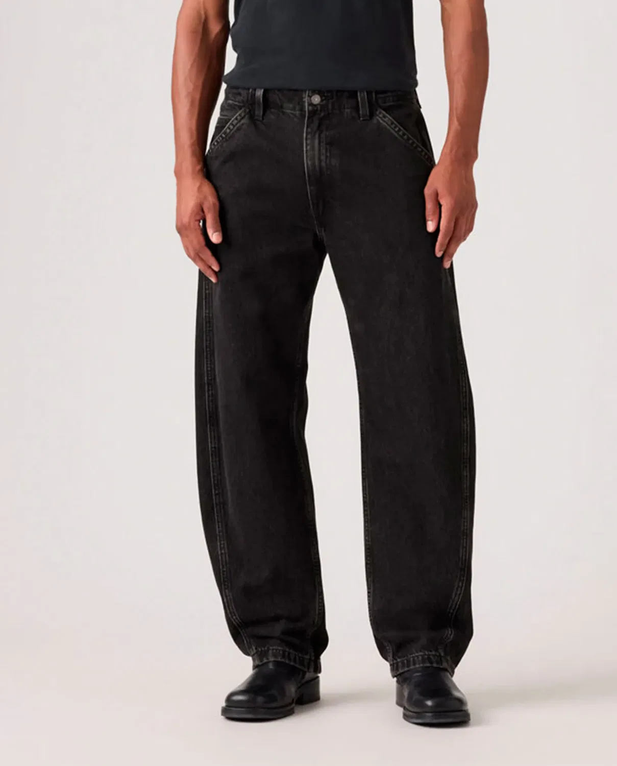 Мужские джинсы свободного кроя Baggy Barrel Levi's, Gris Oscuro — фото 2