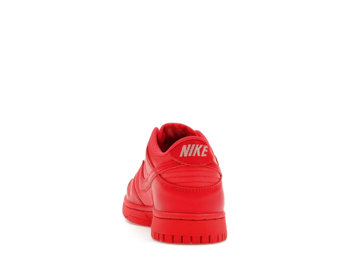 Детские кроссовки Lifestyle с принтом Nike Dunk Low Nike, Track Red/Track Red/Red Stardust — фото 4