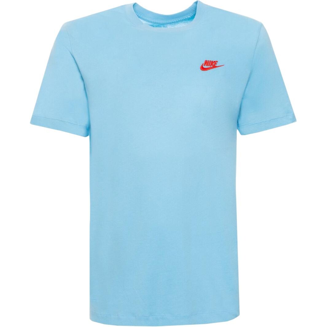 

Футболка унисекс небесно-голубая Nike, голубой