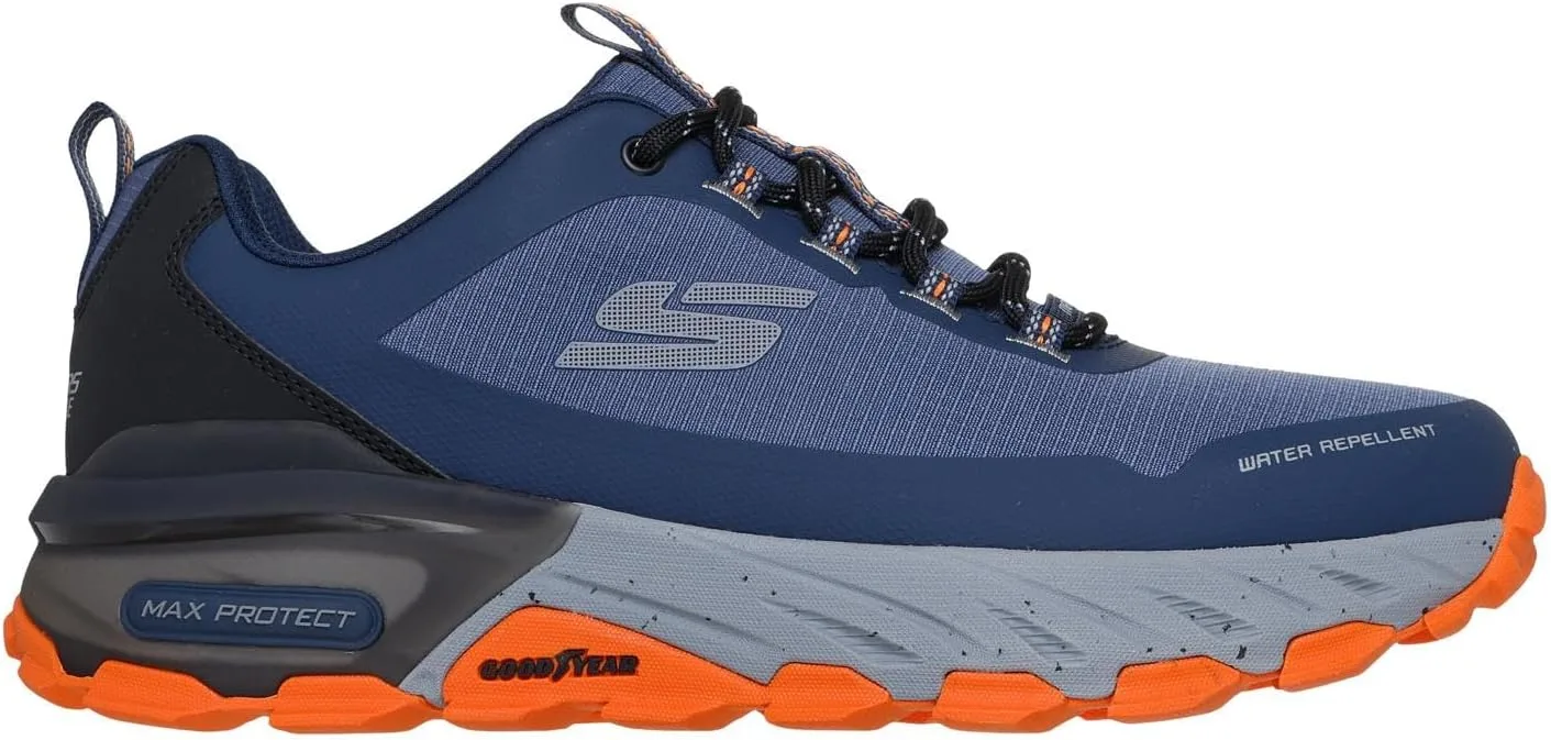 Мужские кроссовки Skechers Max Protect Promote Track Trainers, синий/оранжевый — фото 4