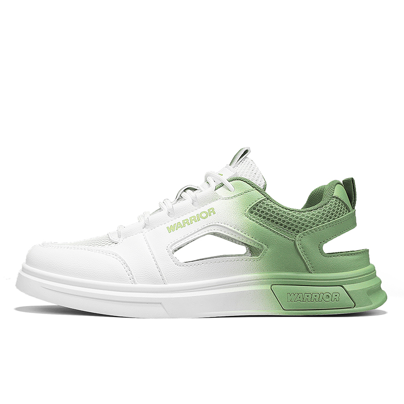 

Warrior Slip Resistant мужские повседневные кроссовки низкие, бело-серые