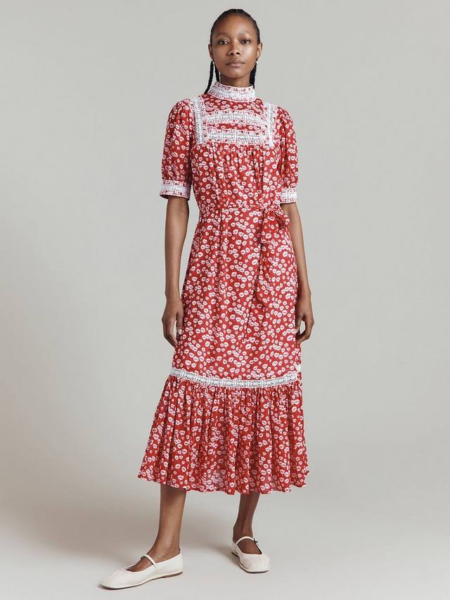 

Платье миди josephine prairie Ghost, красный