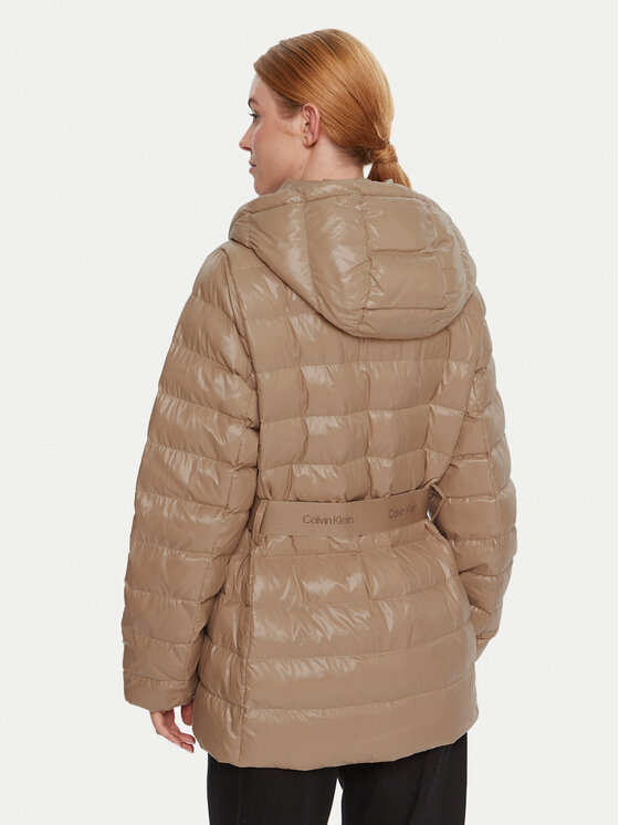 Зимняя куртка regular fit LV044D542G Calvin Klein, бежевый — фото 3
