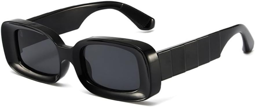 

Солнцезащитные очки вогнутой формы для женщин и мужчин, ретро-очки с широкими линзами, защита от УФ-излучения UV400 для использования на открытом воздухе generic, Black Grey