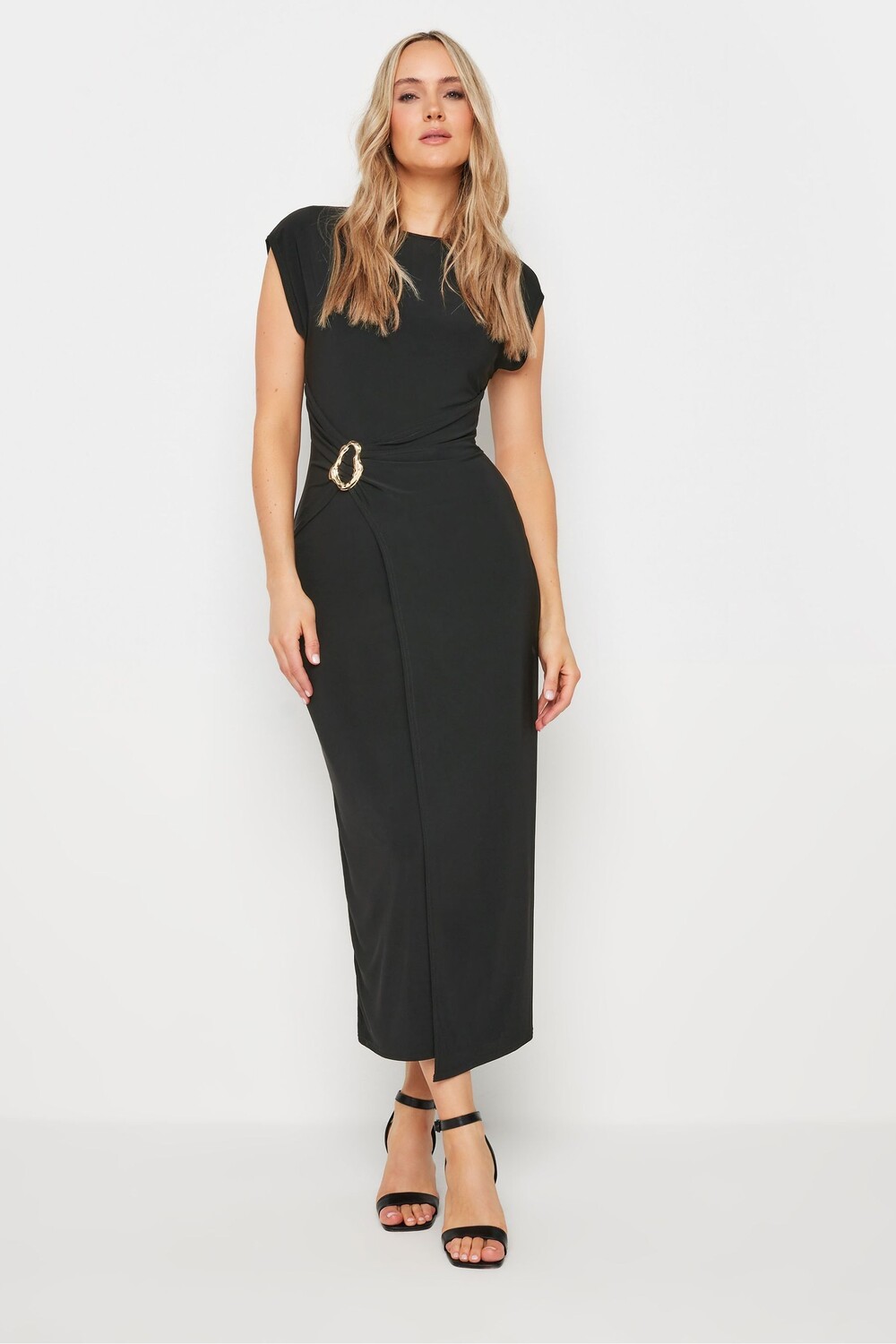 

Платье мидакси с драпировкой и пряжкой Long Tall Sally, синий
