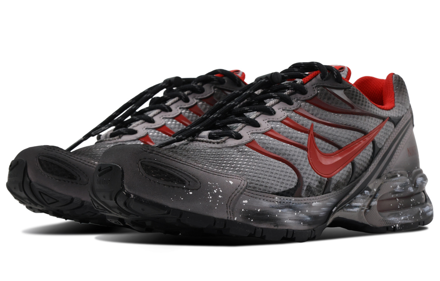 Мужские кроссовки для беска Air Max Torch 4 с амортизацией, износостойкие низкие красные Nike, черный — фото 3