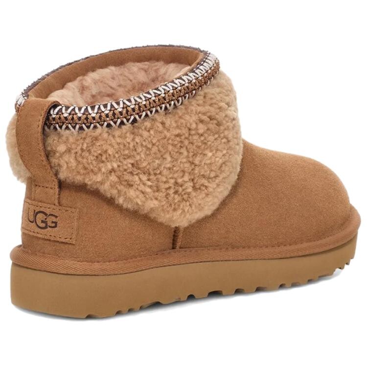 Сапоги женские UGG короткие, коричневый — фото 3