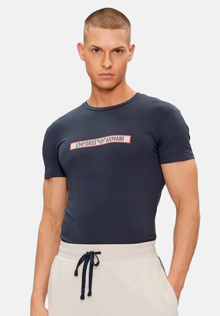 

Футболка с принтом EAGLE Armani Jeans, синий