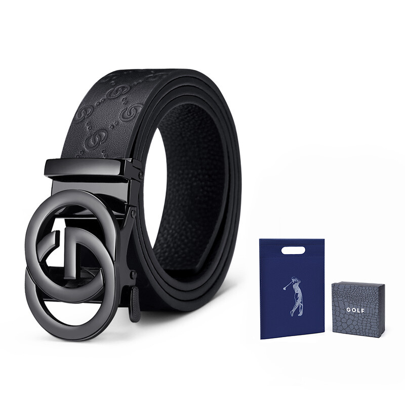 

Мужской кожаный ремень GOLF, Цвет пистолета (подарочная коробка)