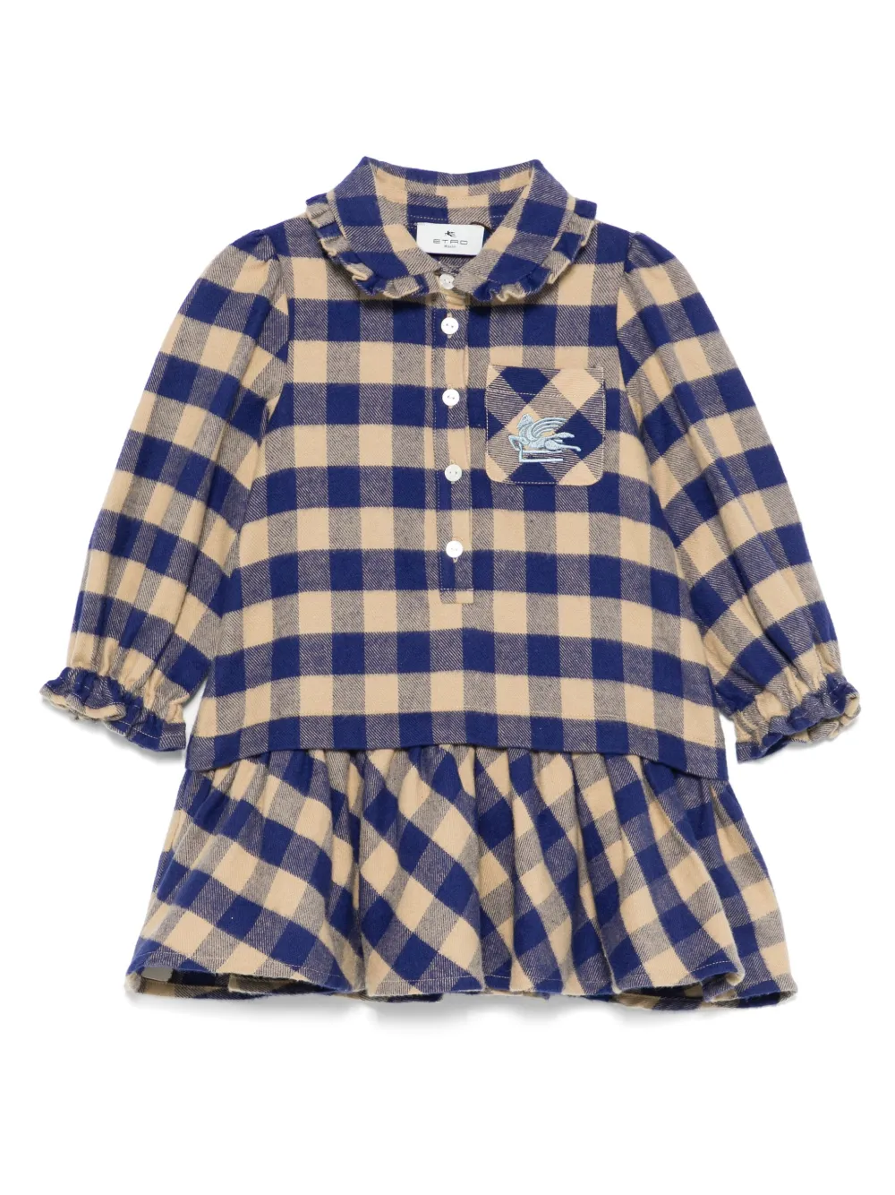 

Платье в клетку ETRO KIDS, синий