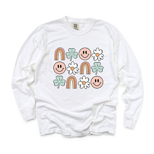 

Футболка с длинным рукавом St Patrick's Chart, окрашенная в готовом виде Simply Sage Market, White, Белый, Футболка с длинным рукавом St Patrick's Chart, окрашенная в готовом виде Simply Sage Market, White