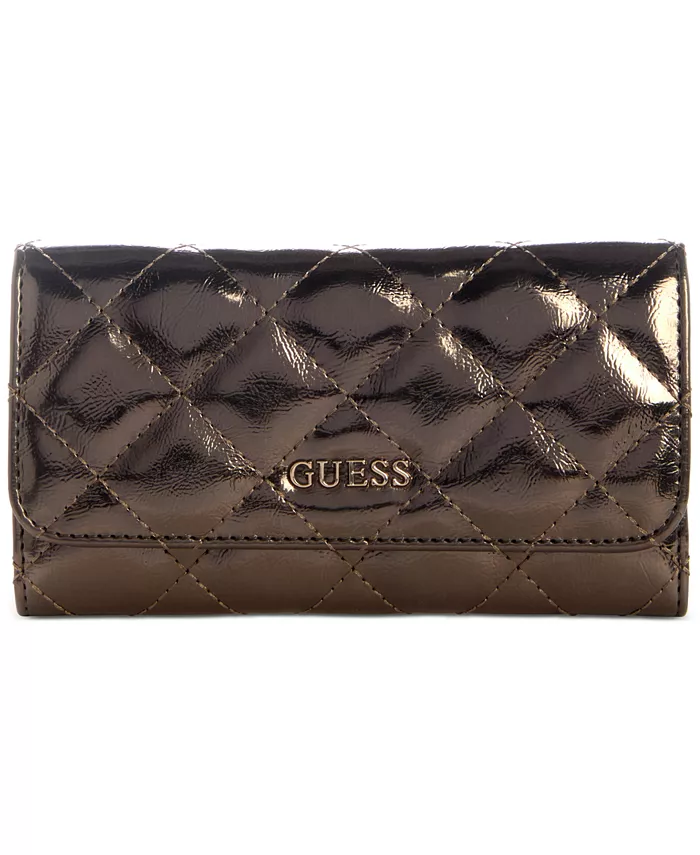 

Тонкий стеганый клатч Tinsley GUESS, серебряный
