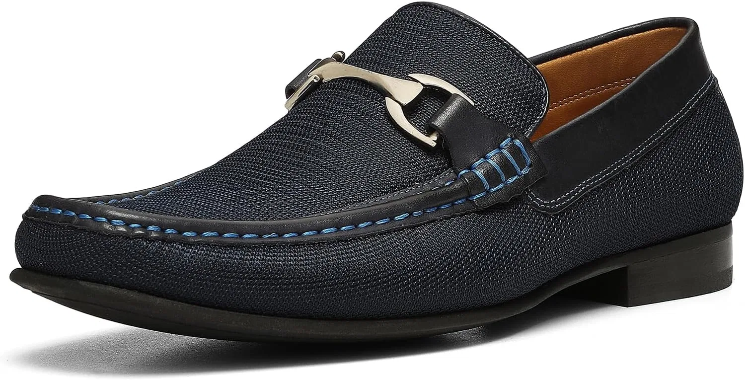 Лоферы из натуральной кожи с каблуком Donald Pliner, Navy - Nylon Donald J Pliner