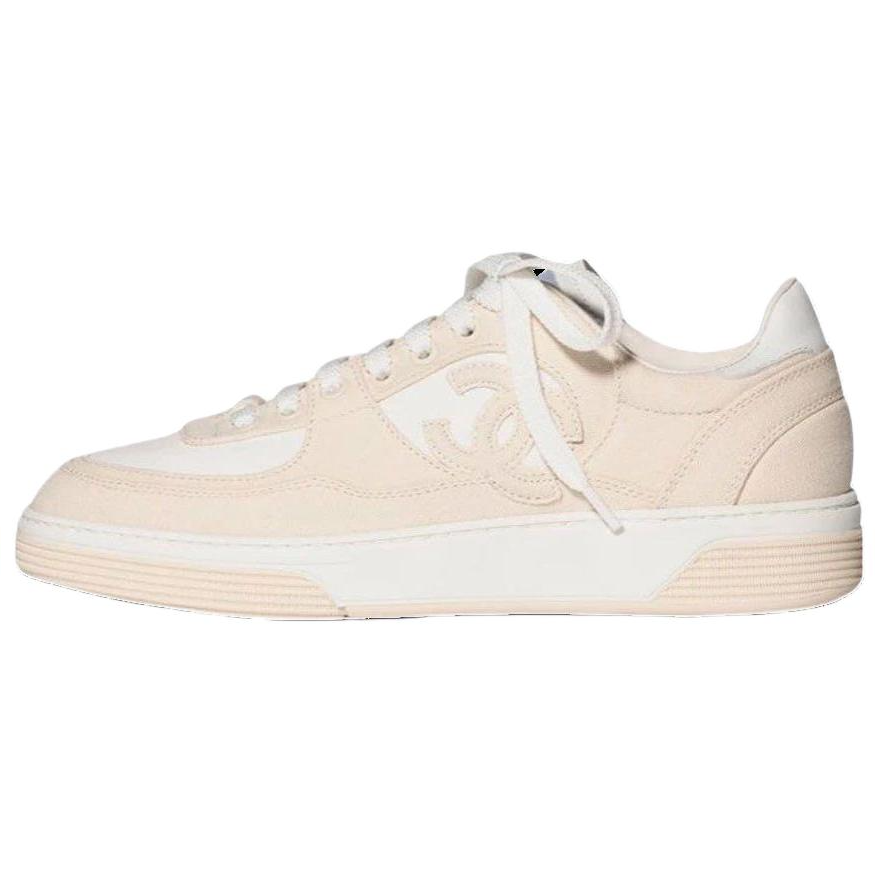 

CHANEL Кроссовки для скейтбординга 24S Low Top, бежевые, мужские