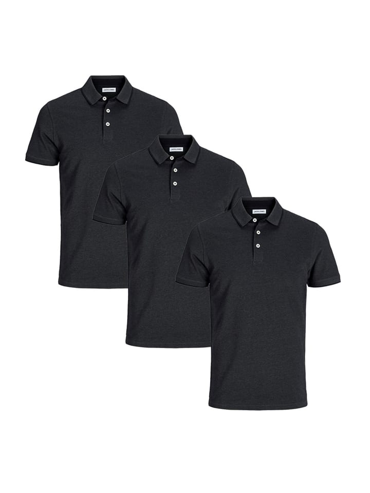 

Футболка поло Jack & Jones, цвет dark grey melange