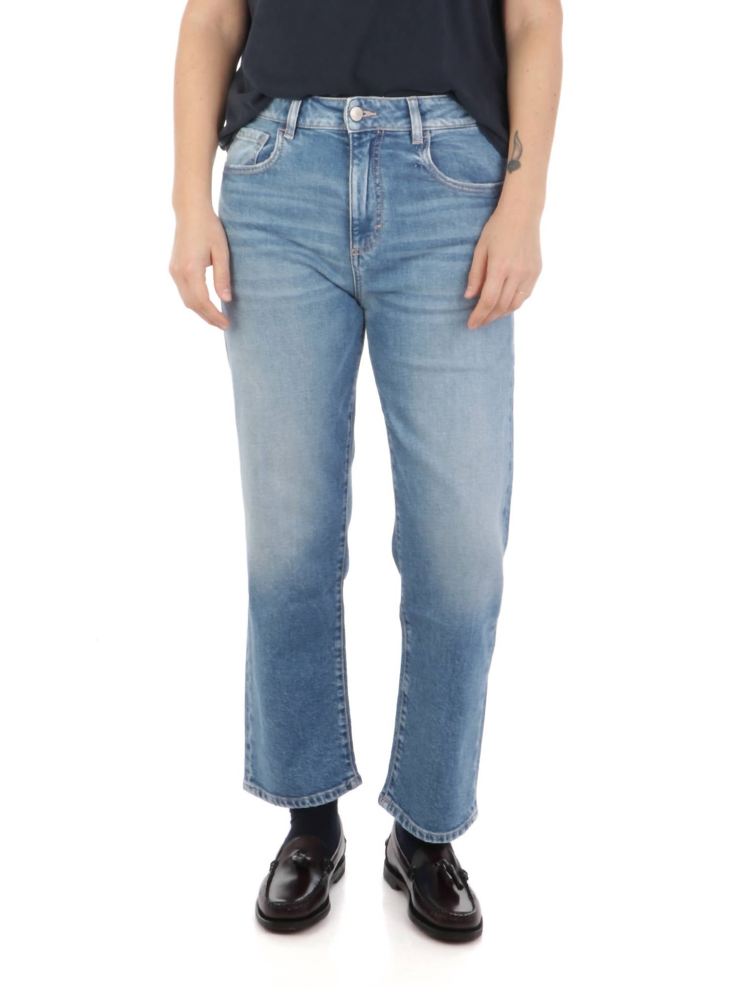 

Джинсы Mimi с прямыми штанинами в средней потертости Icon Denim LA, Medium Wash