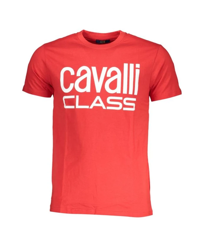 

Футболка с коротким рукавом и красным логотипом Cavalli Class, красный
