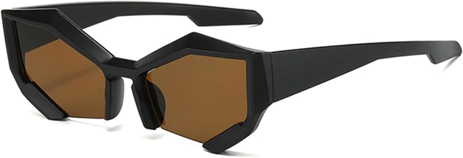 

футуристические солнцезащитные очки в стиле киберпанк для женщин и мужчин, с зеркальными линзами, для костюмированных вечеринок и клубов bullabulling, C2