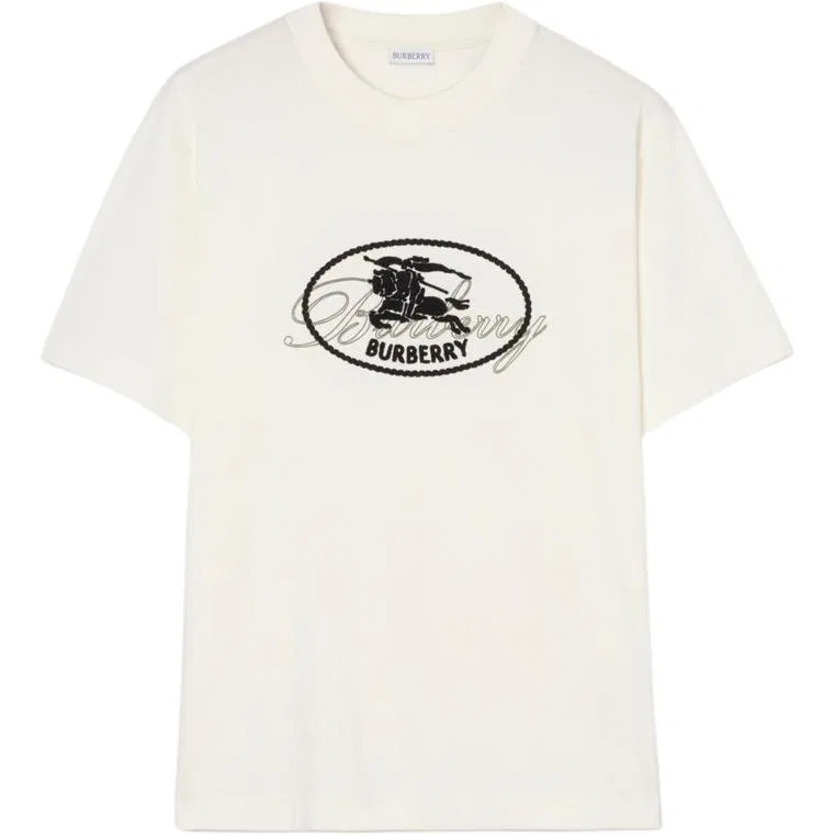 Футболка Burberry Knight Stamp, Chalk White