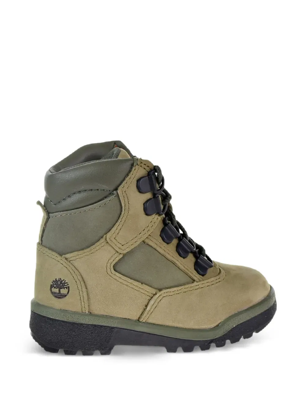 Детские туфли с люверсами Timberland Kids, зеленый — фото 2