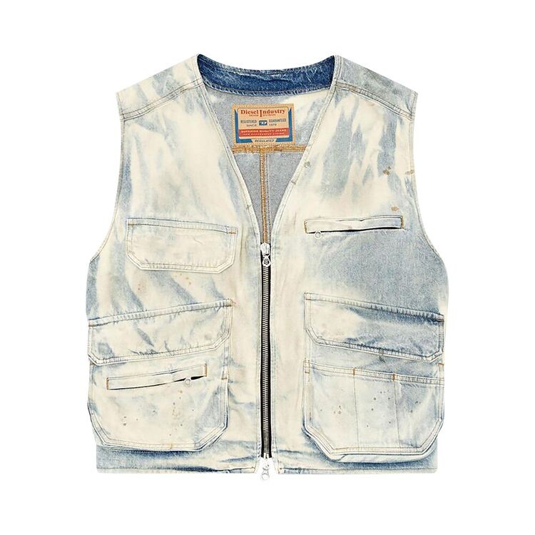 

Куртка Diesel D-Samp-S Sleeveless Jacket Blue/White, разноцветный