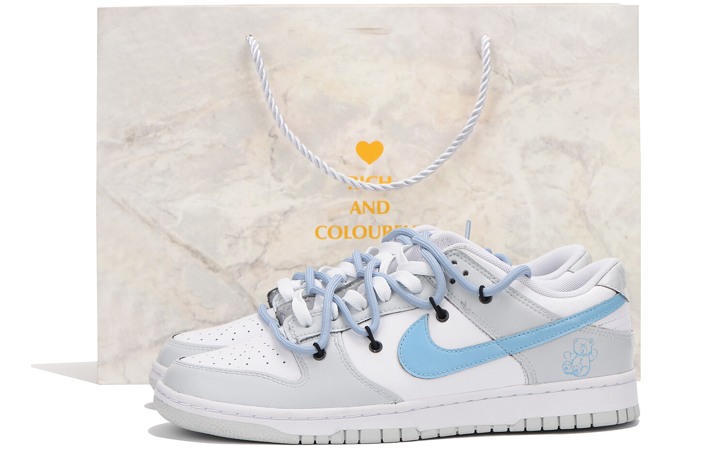 

Кроссовки Nike Dunk SB Skateboarding Shoes Men Low-top Blue, синий
