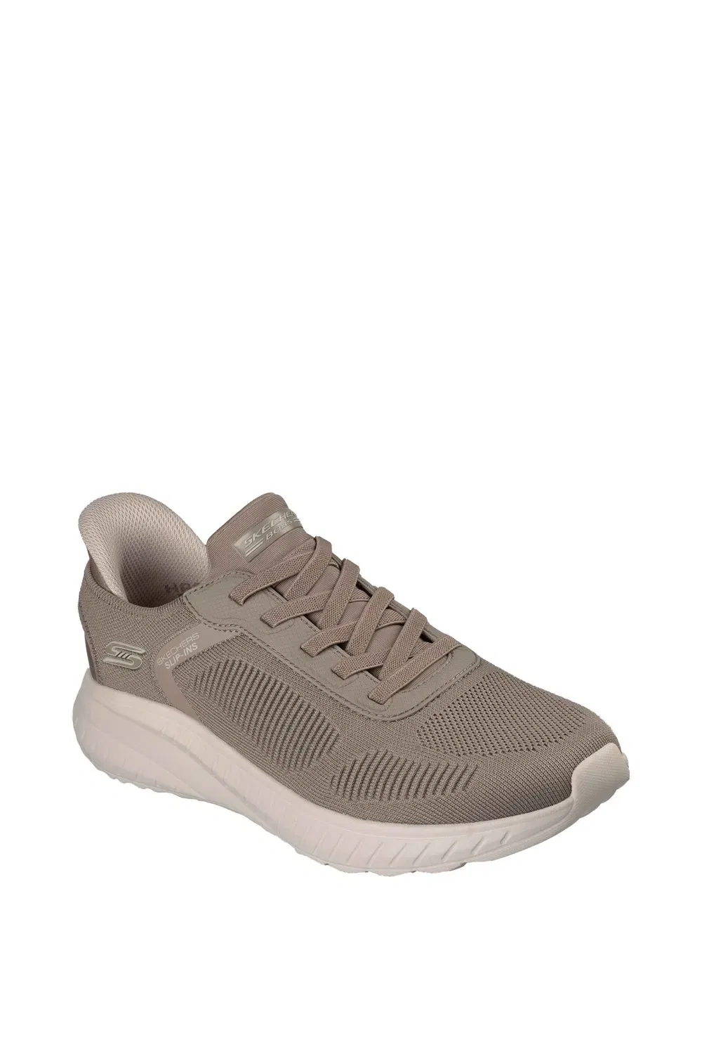Кроссовки Skechers BOBS Sport Squad Chaos Solid Step, серо-коричневый
