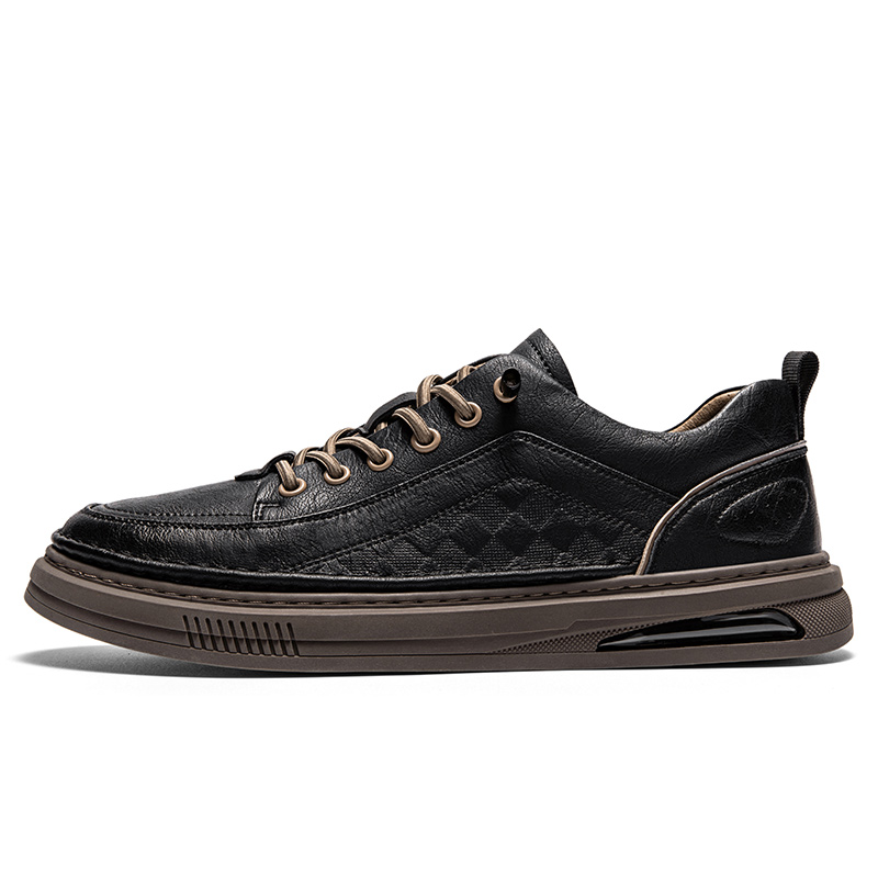 

Износостойкие, нескользящие, низкие мужские кроссовки Mulinsen, Black[Leather Shoe Size: Size 40 In This Model = Athletic Shoes 41]