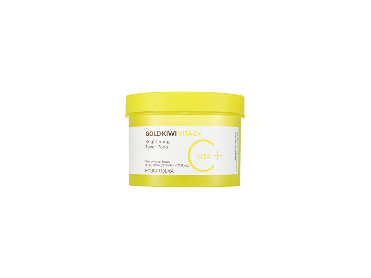 

Holika Holika, Gold Kiwi Vita C Plus Brightening Toner Pad 80шт, осветляющие и восстанавливающие подушечки, 140мл