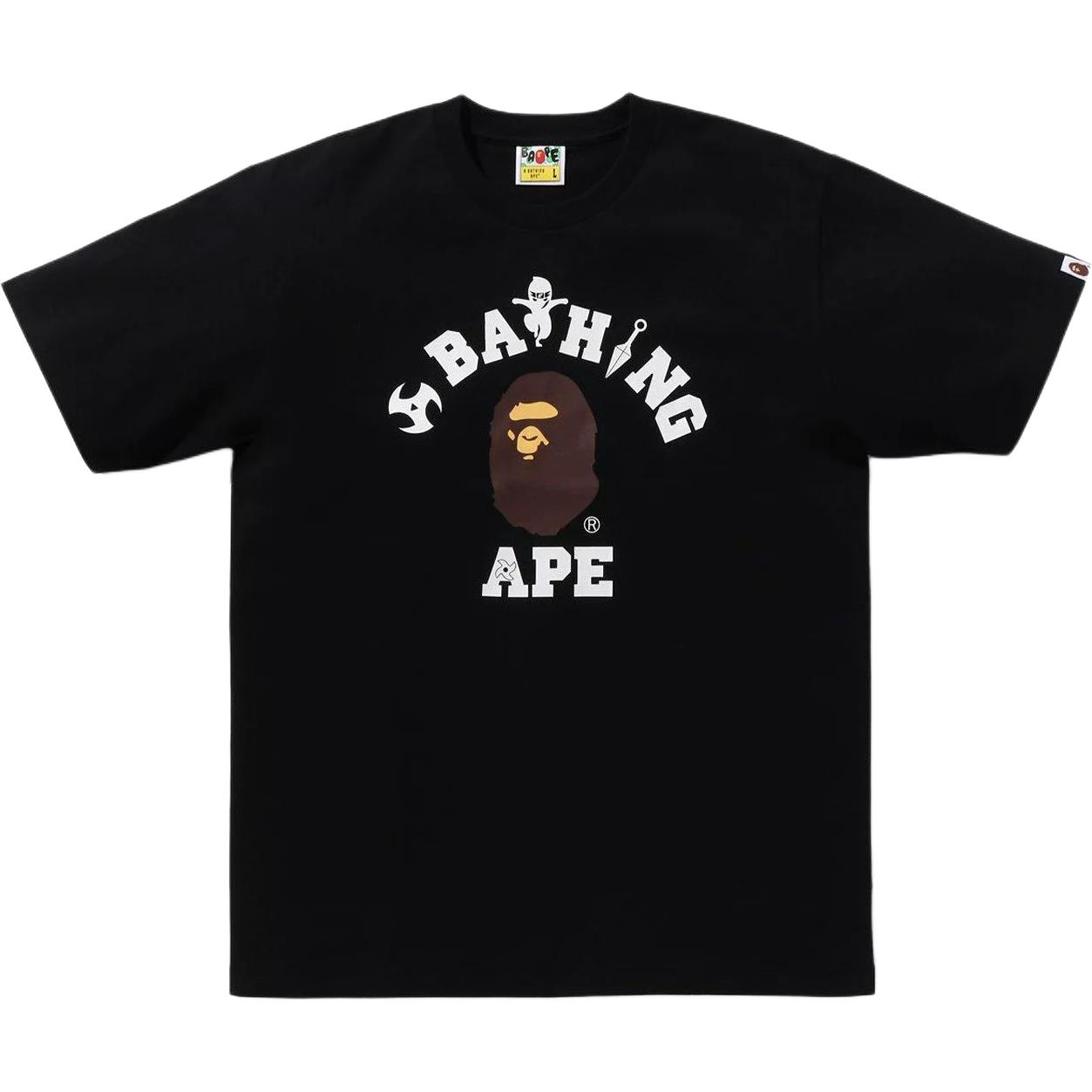 

Футболка мужская с круглым вырезом A BATHING APE, черный