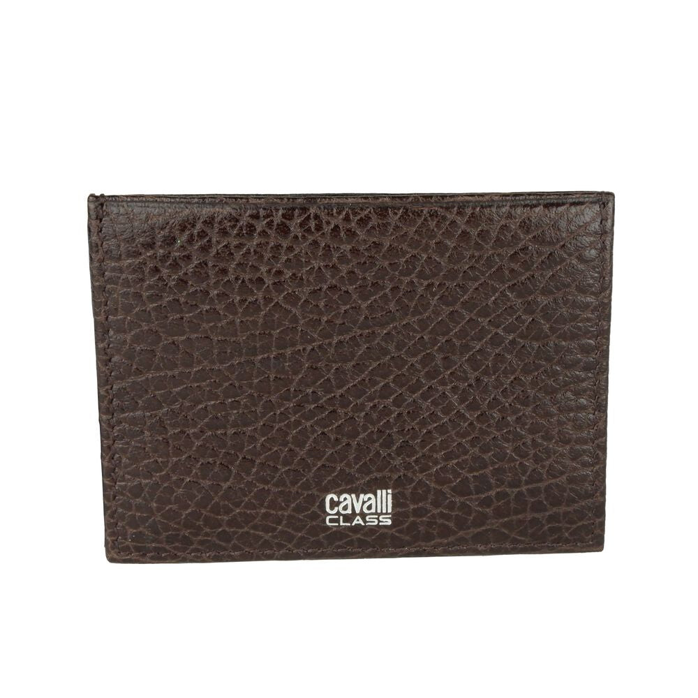 

Мужская визитница Cavalli Class Chic из телячьей кожи, коричневый