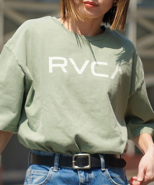 

Мужская футболка с коротким рукавом и круглым вырезом, с логотипом RVCA, зеленый